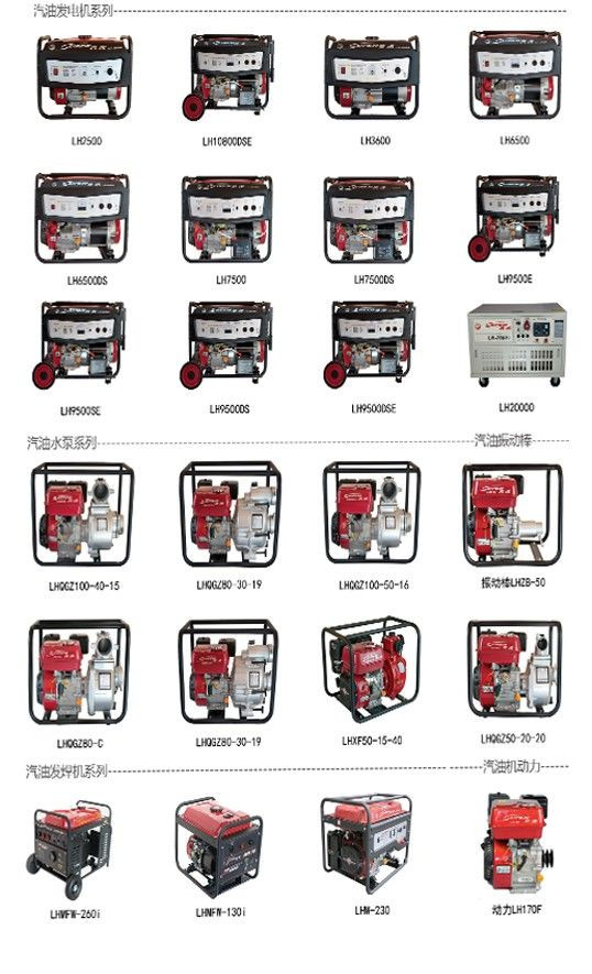 diesel, gasoline power generation equipment