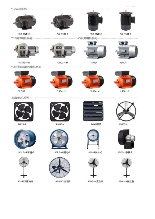 fan, fan equipment, motor equipment